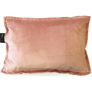 Sit & Heat - Warmtekussen Rectangle Roze 40 x 60 cm voor binnen en buiten. [kussen van velours/Velvet/Fluweel]