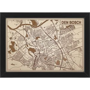 Decoratief Beeld - Houten Van Den Bosch - Hout - Bekroned - Bruin - 21 X 30 Cm