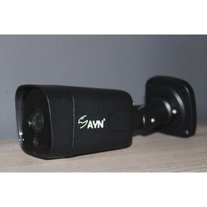 Sayn Model 4 Zwart - Buiten - Binnen - 2560P - 5MP - Super HD - WiFi - 15fps - Sony sensor - IP beveiligingscamera - Bewegingsdetectie - geluidsdetectie - Bewakingscamera - Nachtzicht - 25m - P2P - Bewakingscamera - Waterdicht Beveiligingscamera IP66