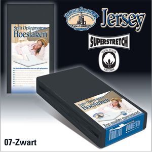 Split Jersey Zwart 160x210/220cm