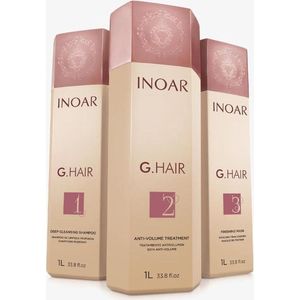 Inoar G Hair 3x1000ml KIT original braziliaans product keratine treatment keratin behandeling