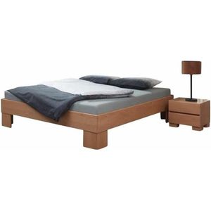 Bed Box Wonen - Massief beuken houten bed Melnik Premium - 160x210 - Natuur gelakt