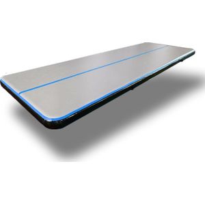 AirTrack Pro type 2022- Turnmat - Gymnastiek blauw zwart| 6 x 2 x 0,20 meter | Sporten & Spelen | Buiten & Binnen | Waterproof | Met elektrische pomp