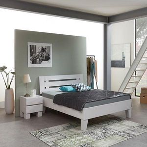 Bed Box Wonen - Massief beuken houten bed Roese Premium - 140x220 - Natuur gelakt