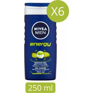 Nivea Men Energy Douchegel - 6 x 250 ml