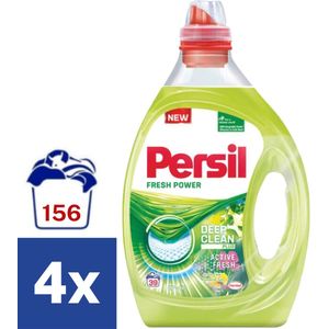 Persil Active Fresh Vloeibaar Wasmiddel Zomerse Tuin - 4 x 1.95 l (156 wasbeurten)