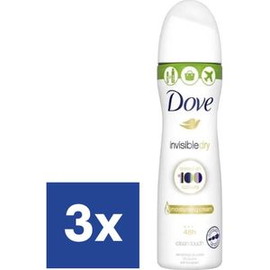 Dove Invisible Dry Deo Spray - 3 x 75 ml