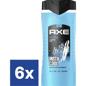 Axe Men Ice Chill 3in1 Douchegel (Voordeelverpakking) - 6 x 400 ml