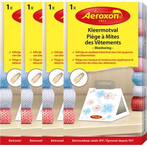 Aeroxon Kleermotval - 4 Stuks