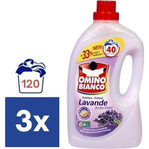 Omino Bianco Lavendel Vloeibaar Wasmiddel - 3 x 2 l (120 wasbeurten)