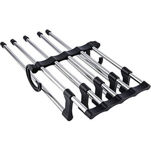ESSIBLE Kledingkast Organizer –  Anti slip - Ruimtebesparende Kledinghangers – Kleerhanger – Kledinghanger – Broekhanger – Functionele Hanger kleerkast –Handige Kledinghangers