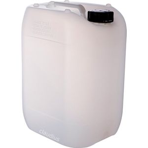 Jerrycan 20 liter – handig stapelbaar – UN gekeurd – voor water en gevaarlijke vloeistoffen – inclusief dop – totaal te legen