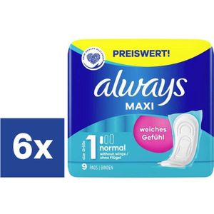 Always Maxi Normal Maandverband - 6 x 9 stuks
