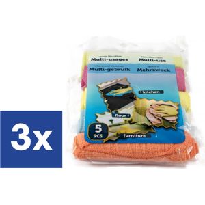 Cleany Microvezeldoekjes - 3 x 5 stuks