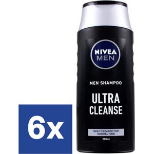 Nivea Men Ultra Cleanse Shampoo - 6 x 250 ml