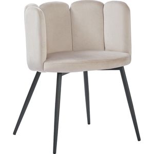 HTfurniture-five finger chair-light gray velvet