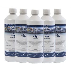 Handzeep No Scent, No Colour 500 ml - set van 5 stuks - Voordeelverpakking