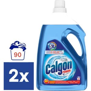 Calgon 3-in-1 Power Wasmachinereiniger Gel – 2 x 2.25 l