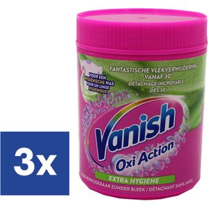 Vanish Oxi Action Extra Hygiëne Poeder - 3 x 470 g