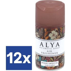 Alya Freshmatic Navulling Luchtverfrisser Woody Oriental (Voordeelverpakking) - 12 x 250 ml