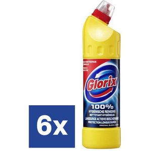 Glorix - Toiletreiniger - Original Bleek/Javel - 100% Hygiënische Reiniging - 750ml x 6