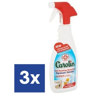 Carolin Antibacterieel Ontvetter Spray - 3 x 650 ml