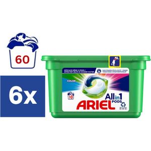 Ariel Color All In One Pods - 6 x 10 stuks