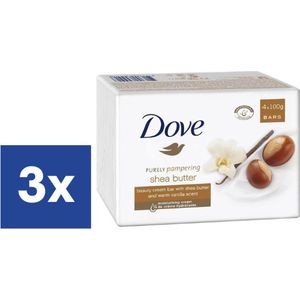 Dove Shea Butter Zeep - 3 x 4 stuks
