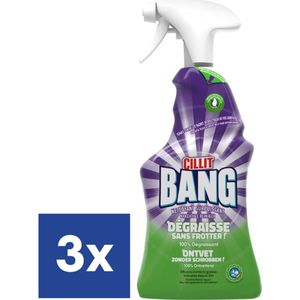 Cillit Bang Ontvetter Spray - 3 x 750 ml