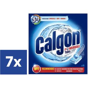 Calgon 3in1 Powerball Wasmachinereiniger - 7 x 15 tabs