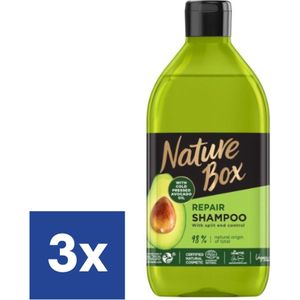 Nature Box Avocado Olie Shampoo - 3 x 385 ml