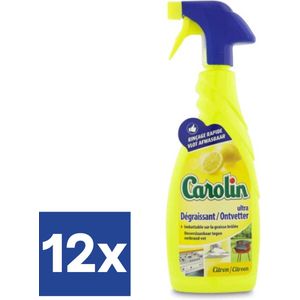Carolin Ontvetter Citroen Spray (Voordeelverpakking) - 12 x 650 ml