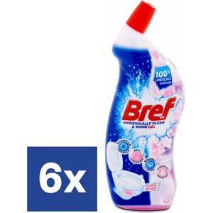 Bref WC Power Active Gel Toiletreiniger Flower - 6 x 750 ml