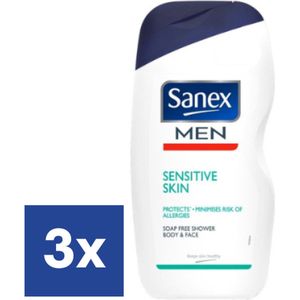 Sanex Men Sensitive Douchegel - 3 x 250 ml