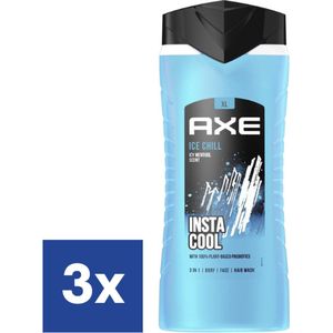 Axe Men Ice Chill 3in1 Douchegel - 3 x 400 ml