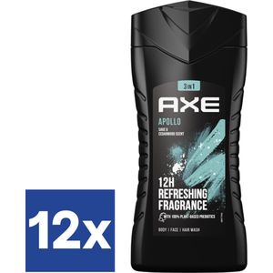 Axe Men Apollo Douchegel (Voordeelverpakking) - 12 x 250 ml