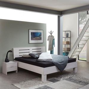 Bed Box Wonen - Massief beuken houten bed Boergas Basic - 140x220 - Natuur gelakt