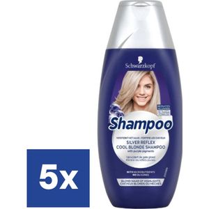 Schwarzkopf Silver Reflex Cool Blonde Shampoo - 5 x 250 ml