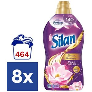 Silan Wasverzachter Magnolia (Voordeelverpakking) - 8 x 1.45 l (464 wasbeurten)