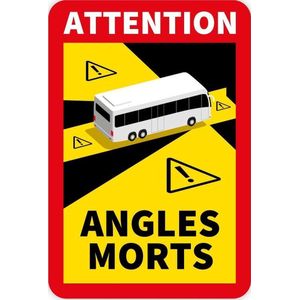 Stickerloods Angles Morts - Camper -bus Sticker - Verplicht Per 1-1-2021 - 1 Stuks
