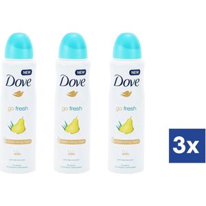 Dove Go Fresh Peer & Aloë Vera Deo Spray - 3 x 150 ml