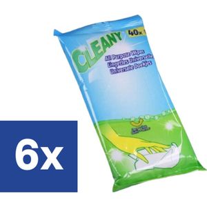 Cleany Universele Huishouddoekjes - 6 x 40 stuks