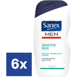 Sanex Men Sensitive Douchegel - 6 x 250 ml