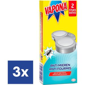 Vapona Dubbele Mierenlokdoos - 3 x 2 stuks