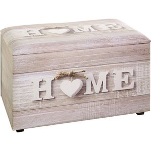 Bankhocker HOME leer look