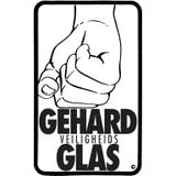 Bijzettafel gehard veiligheid glas | Half rond | Verchroomd staal | glazen bijzet tafel 47cm hoog