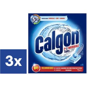 Calgon 3in1 Powerball Wasmachinereiniger - 3 x 15 tabs