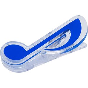 Papierklem-Muziek Klem-Paperclip-Muzieknoot-Blauw