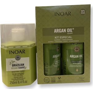 Inoar - VOil Formule - Keratine Behandeling - 1x250ml KIT - Home Care Set 2x250ml