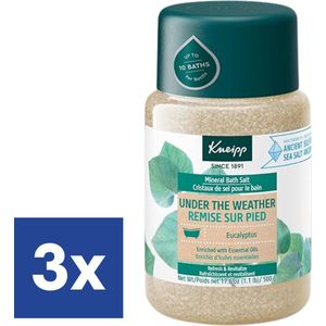 Kneipp Badzout Under the Weather Eucalyptus - 3 x 500 g